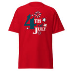 4th of July Fireworks T-Shirt with patriotic fireworks graphic for Independence Day