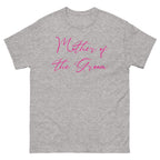 Sport Grey t-shirt with 'Mother of the Groom' text in pink on a white background
