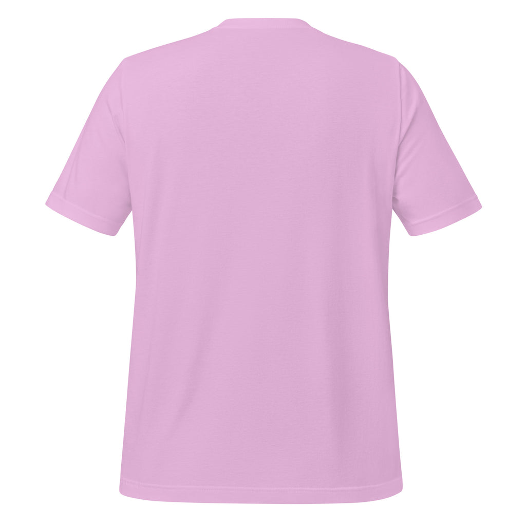 Pink t-shirt back on a white background