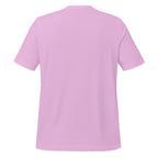 Pink t-shirt back on a white background