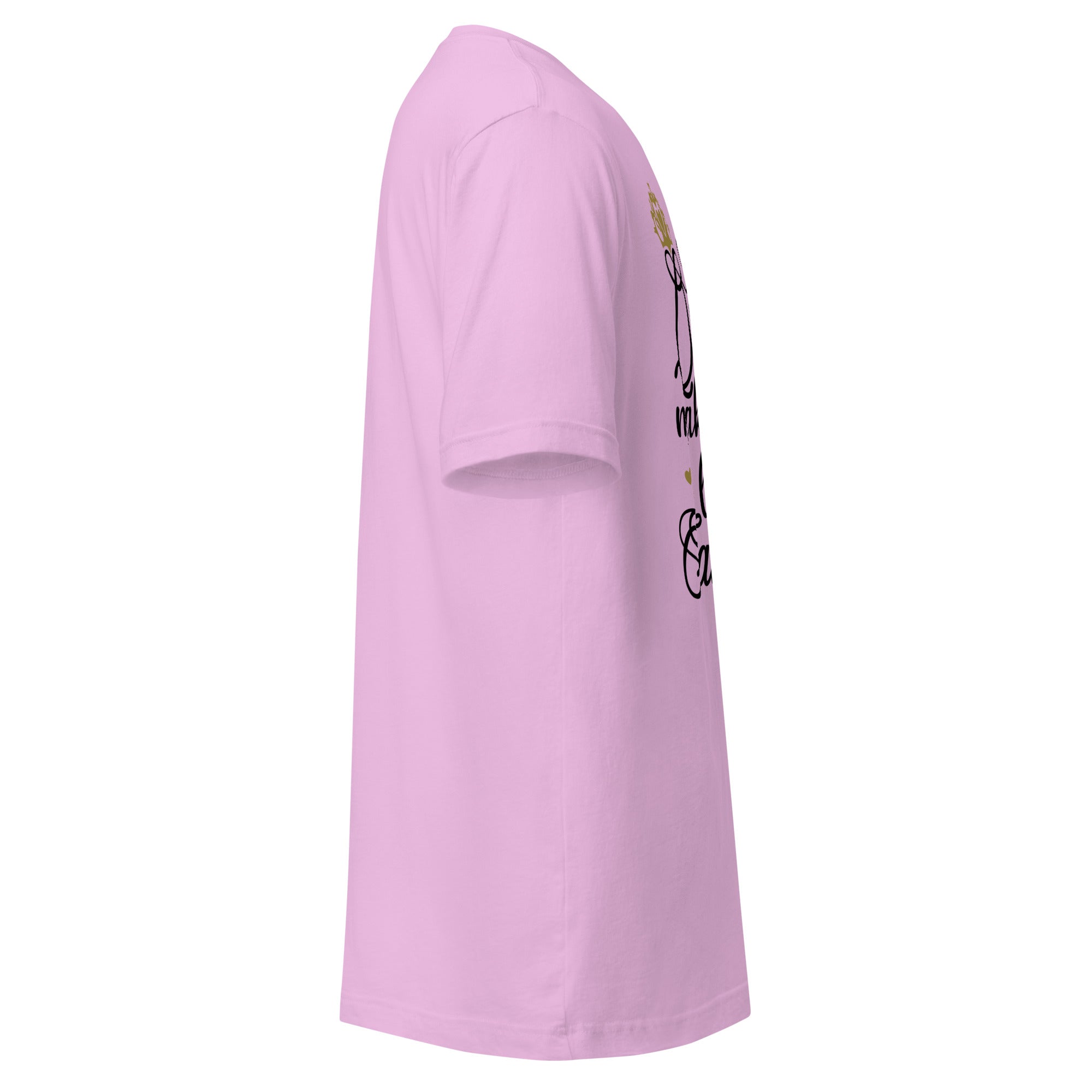 Right view of a asphalt t-shirt on a white background