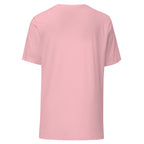 Plain Pink t-shirt back on a white background