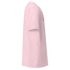 Plain Soft Pink t-shirt right side on a white background