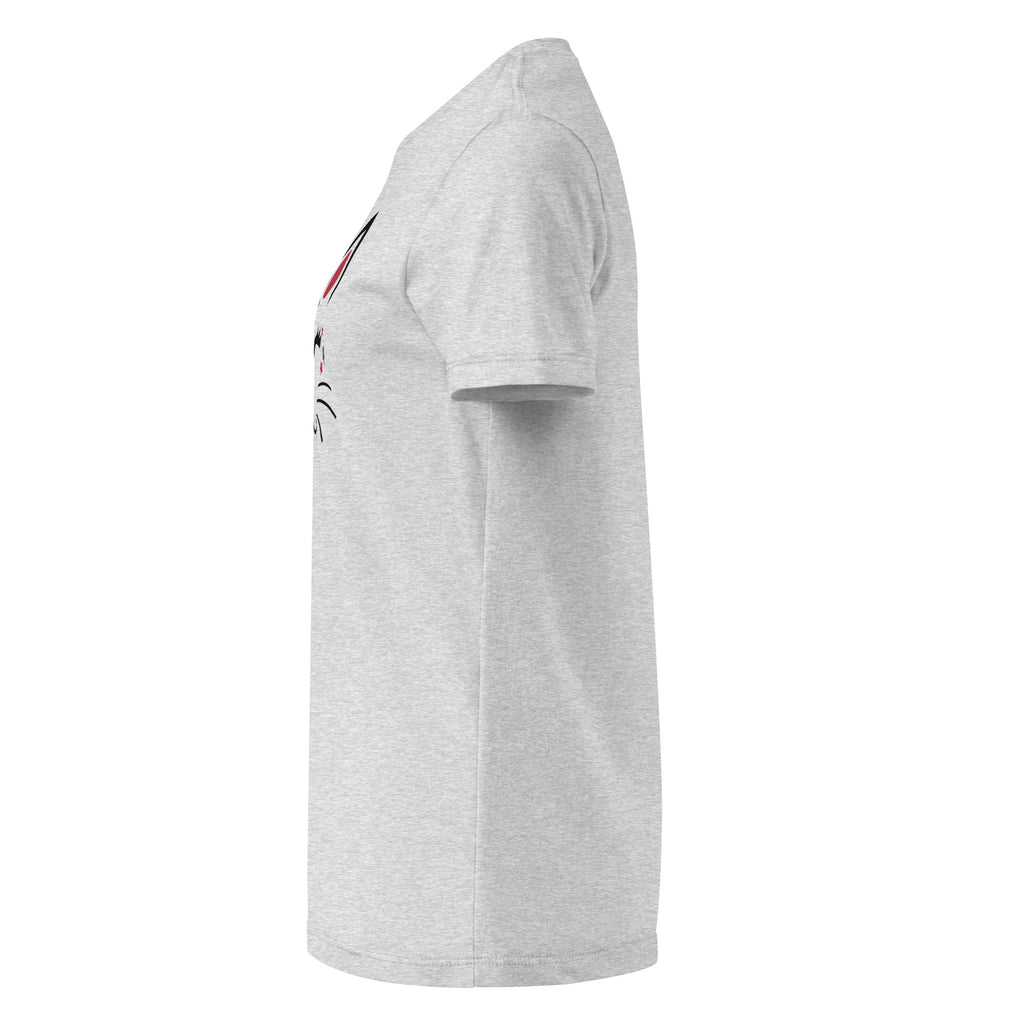 Plain Gray t-shirt left side on a white background