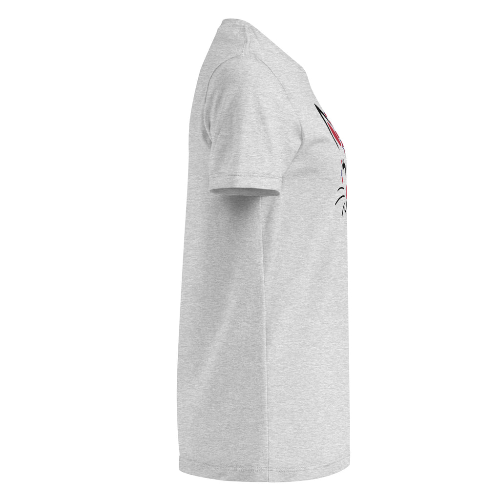 Plain Gray t-shirt right side on a white background