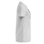 Plain Gray t-shirt right side on a white background