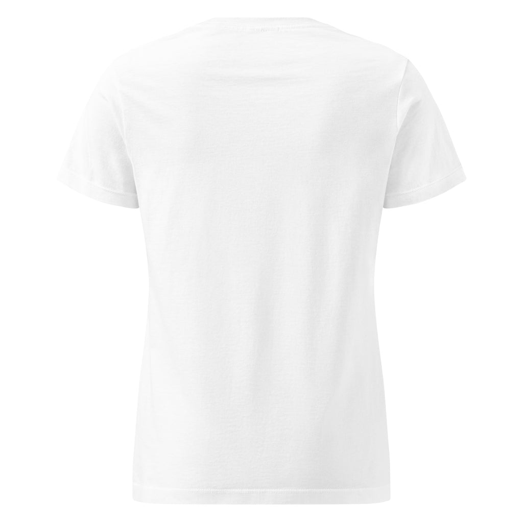 Plain White t-shirt back on a white background